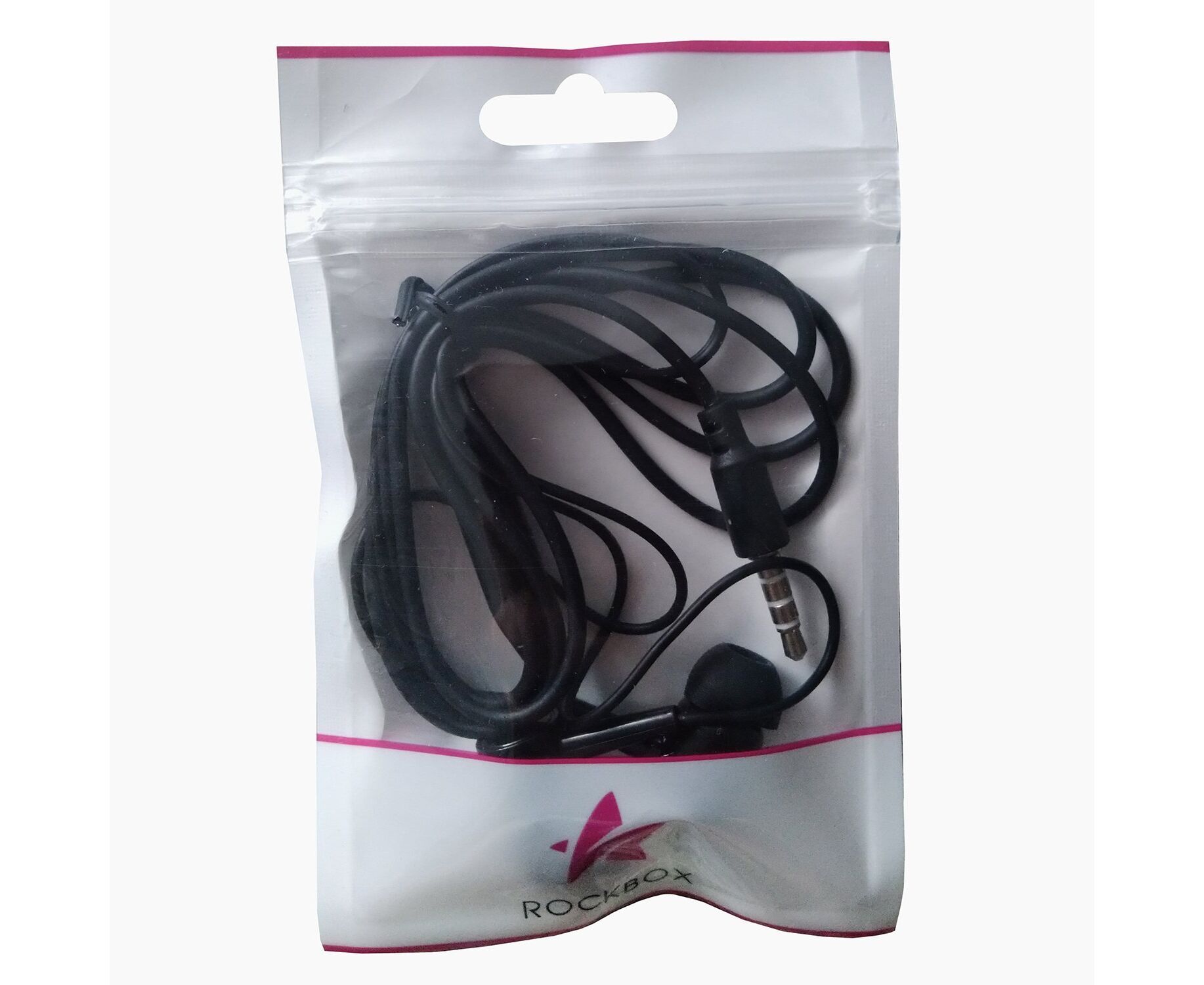 Проводные наушники с микрофоном внутриканальные Rock Box HRBX-800 Jack 3,5 (black) (118950)