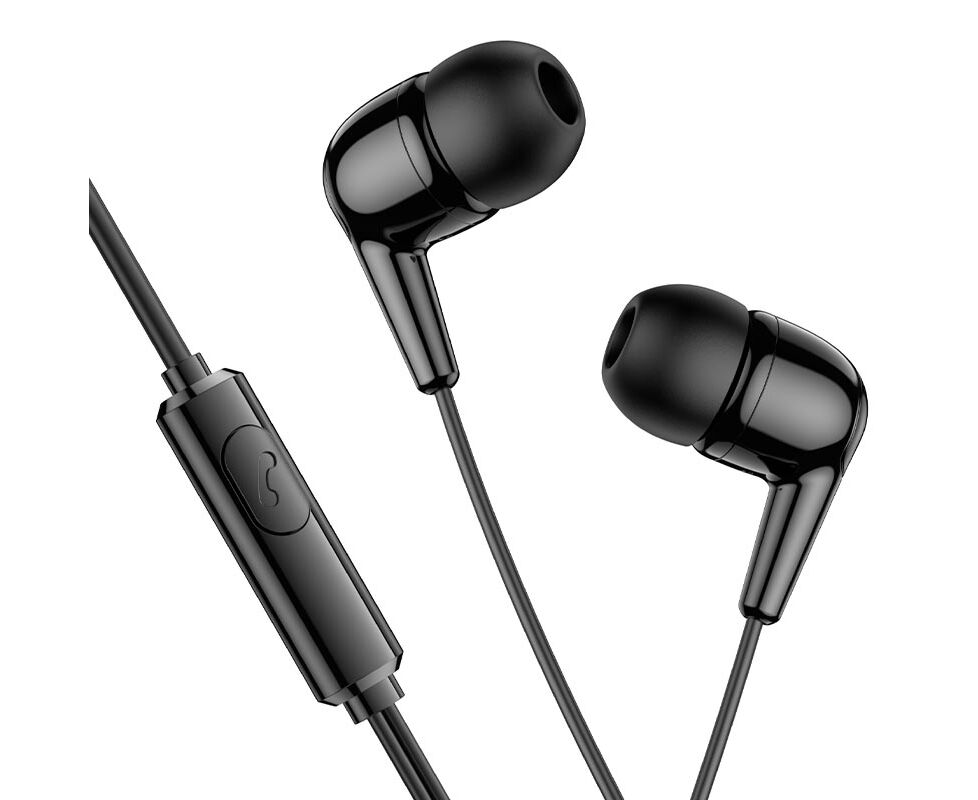 Наушники HOCO M97 Enjoy universal earphones with mic (черный)