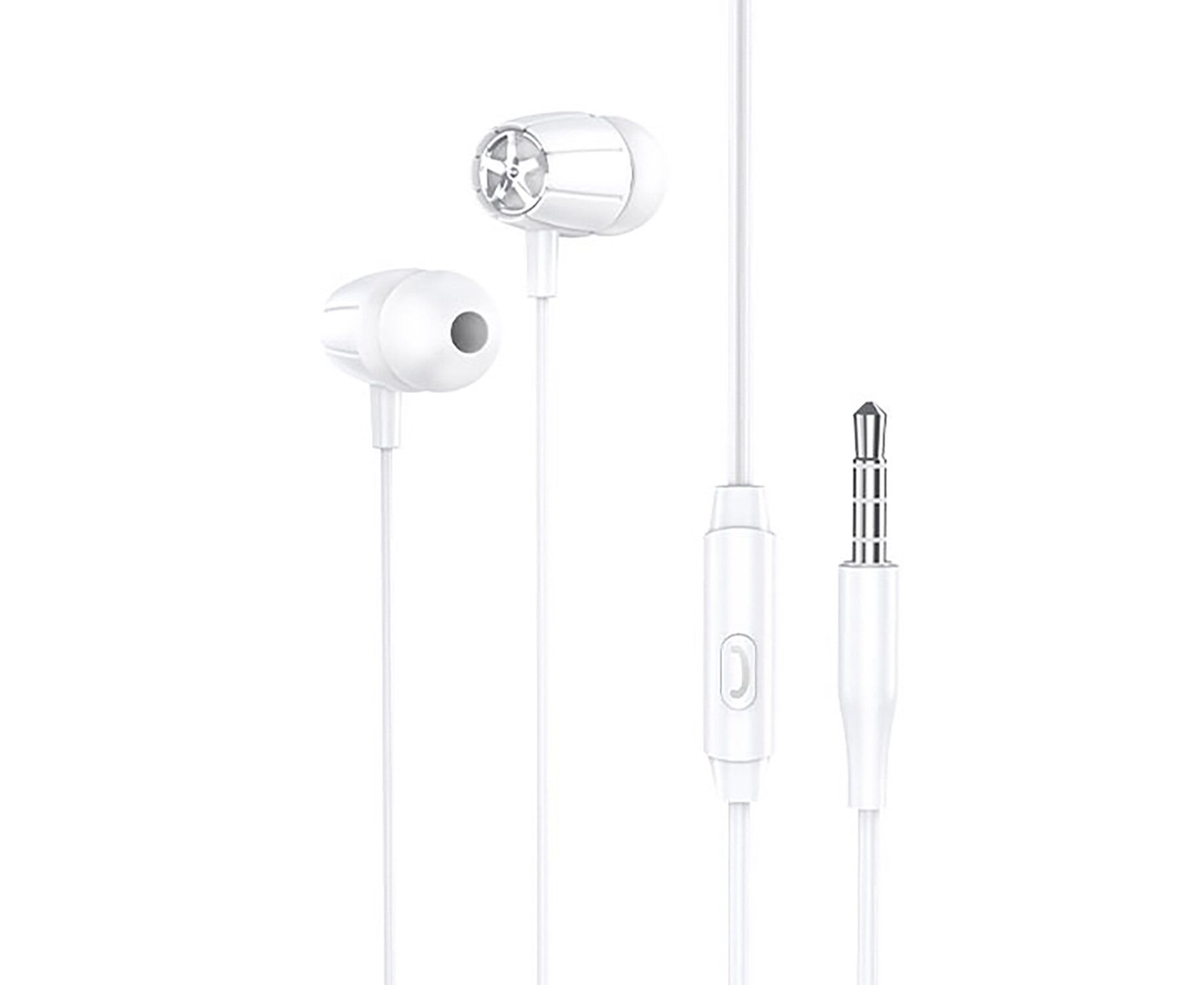 Проводные наушники с микрофоном внутриканальные Hoco M88 Graceful (white) (202597)