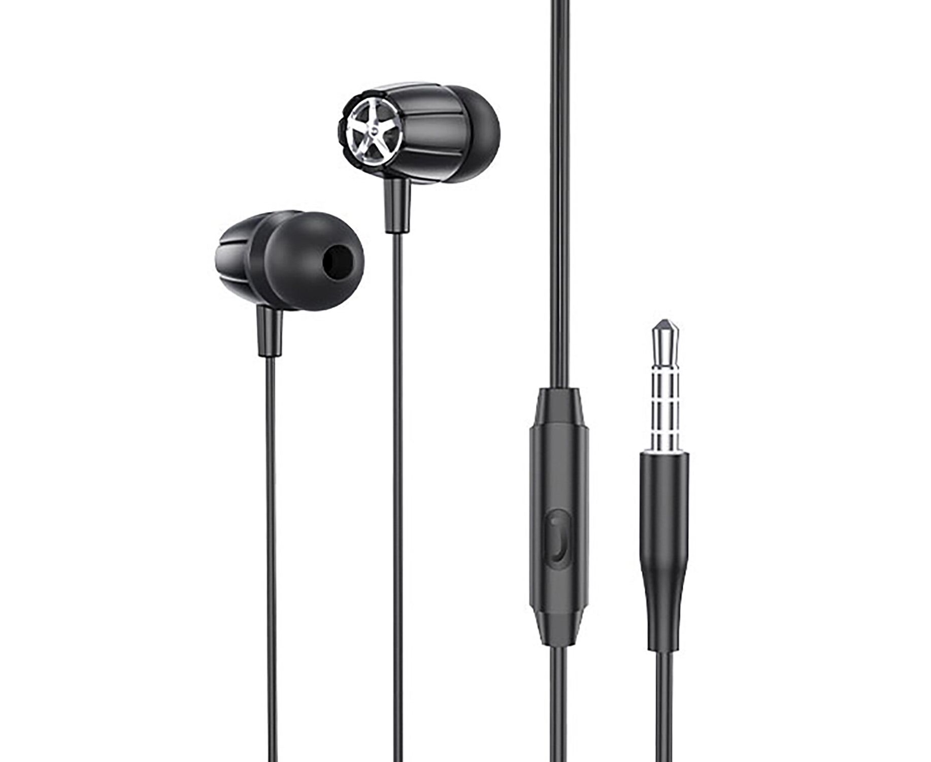 Проводные наушники с микрофоном внутриканальные Hoco M88 Graceful (black) (202596)