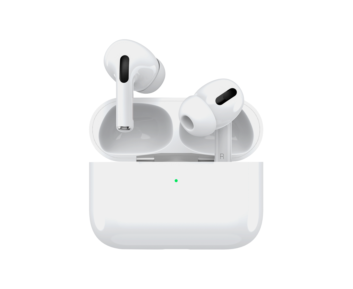 Беспроводные наушники с микрофоном Air Pro, TWS, BT 5.1, 250 м Ач, QI, IPX4, белый, Deppa, 44167