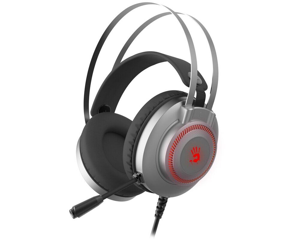 Наушники игровые с микрофоном A4 TECH Bloody J200 S (серый)