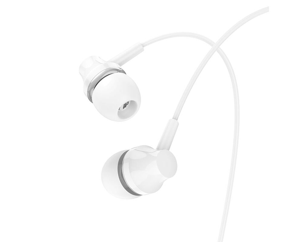 Наушники BOROFONE BM74 Singer universal earphones with microphone (белый)