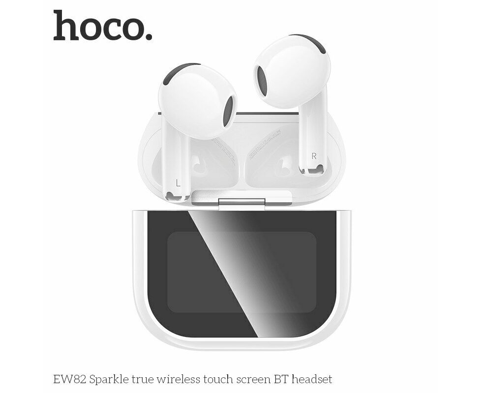 Наушники HOCO EW82 Sparkle true wireless touch screen BT headset (белый)