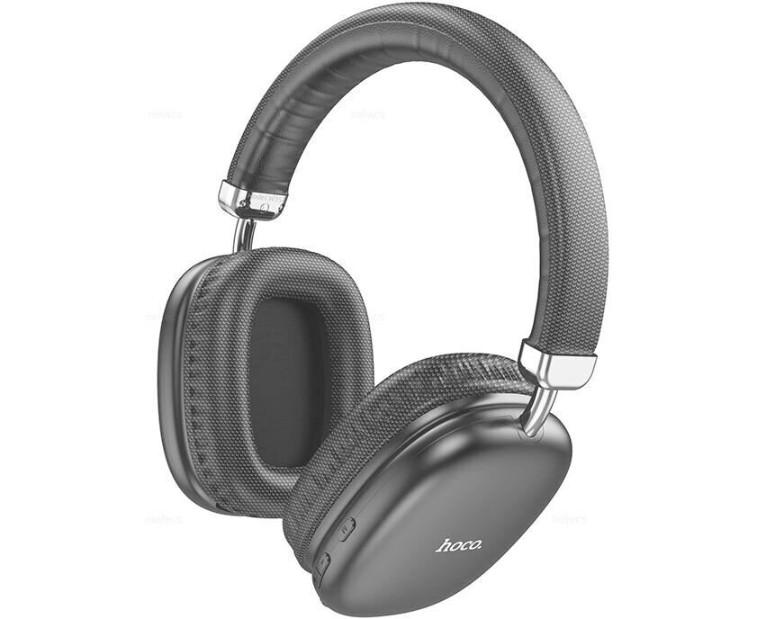 Наушники полноразмерные HOCO W35 bluetooth 5.3, AUX, цвет: чёрный (1/40)