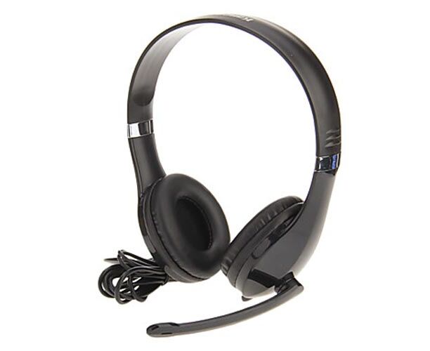 Наушники с микрофоном:De Tech DT-1080 Black