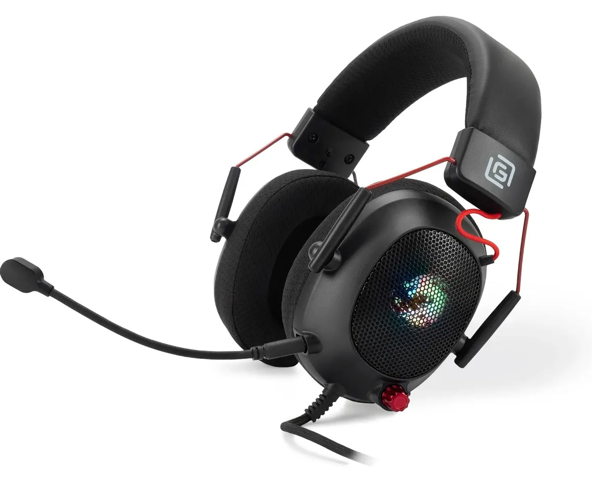 Наушники OKLICK HS-L305 G черный/красный