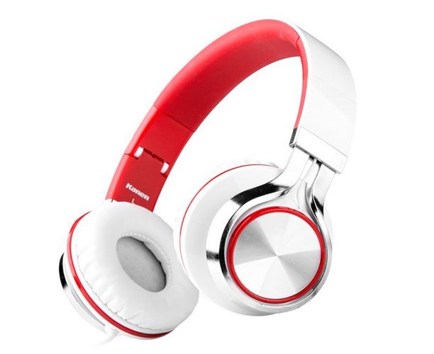 Наушники с микрофоном:Kanen IP-2050 White/Red