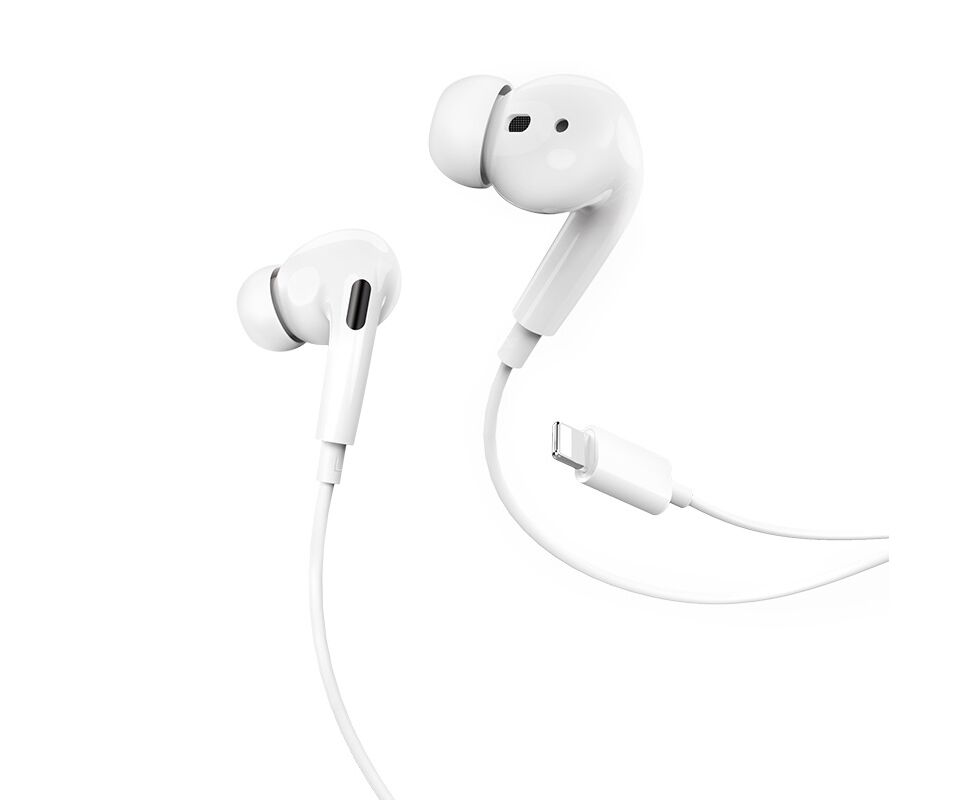 Наушники HOCO M1 Pro Original series earphones for Lightning (белый)