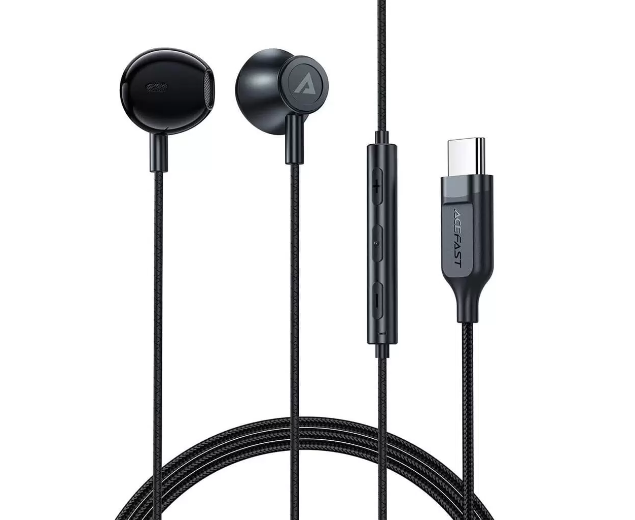 Наушники ACEFAST L2 USB-C Wired earphones Black