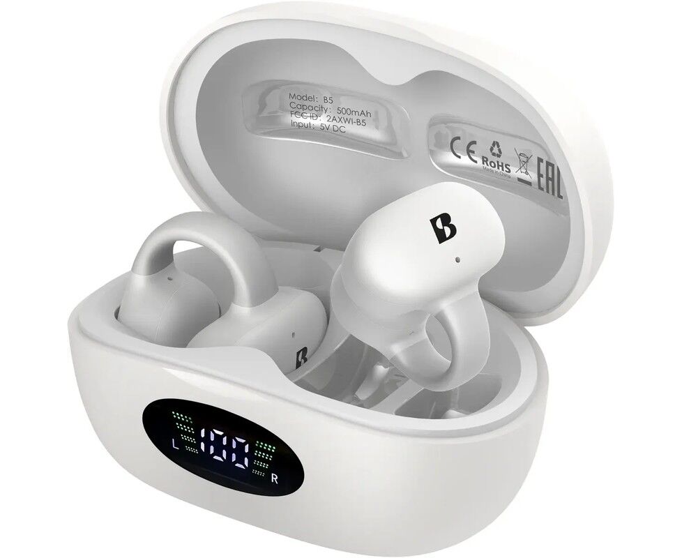Гарнитура вкладыши A4 Tech Biosong B5 TWS белый беспроводные bluetooth (B5)