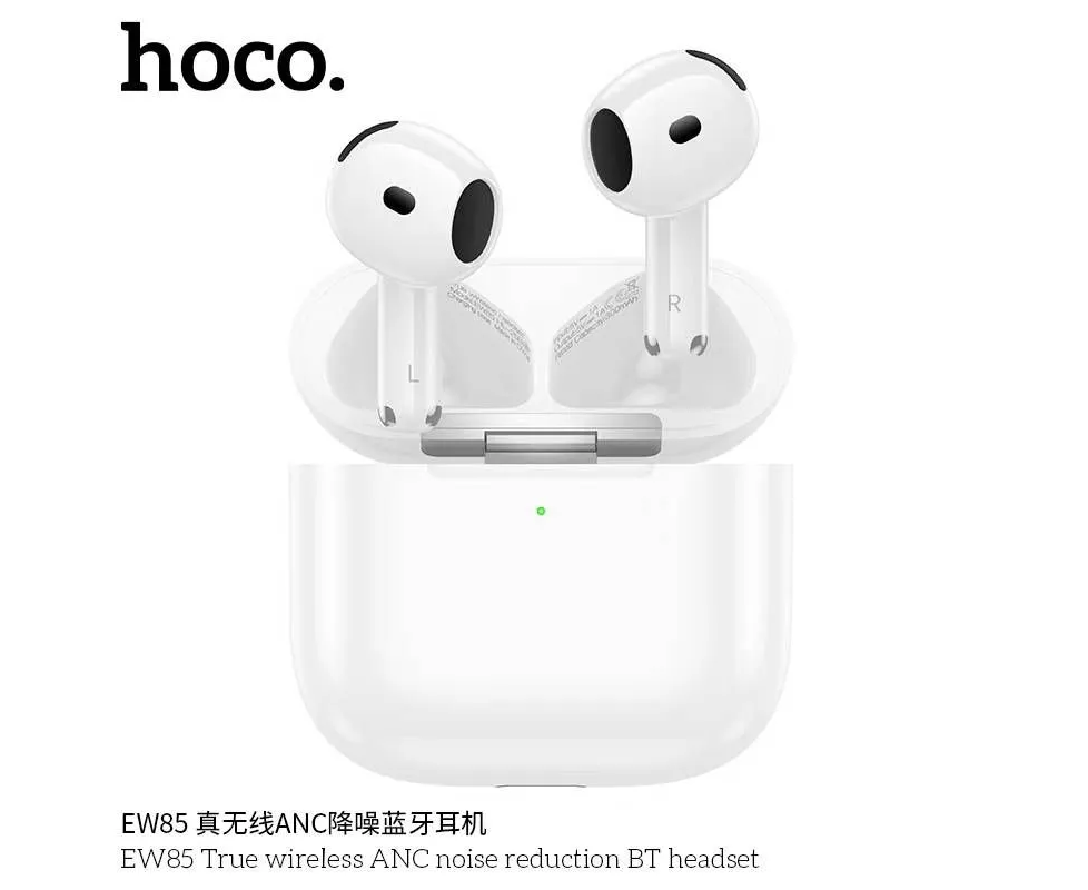 Наушники bluetooth HOCO EW85 True wireless ANC noise reduction BT headset (белый)