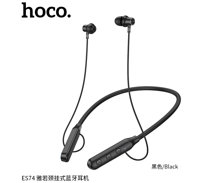 Наушники HOCO ES74 Refinado neck-mounted BT earphones Black