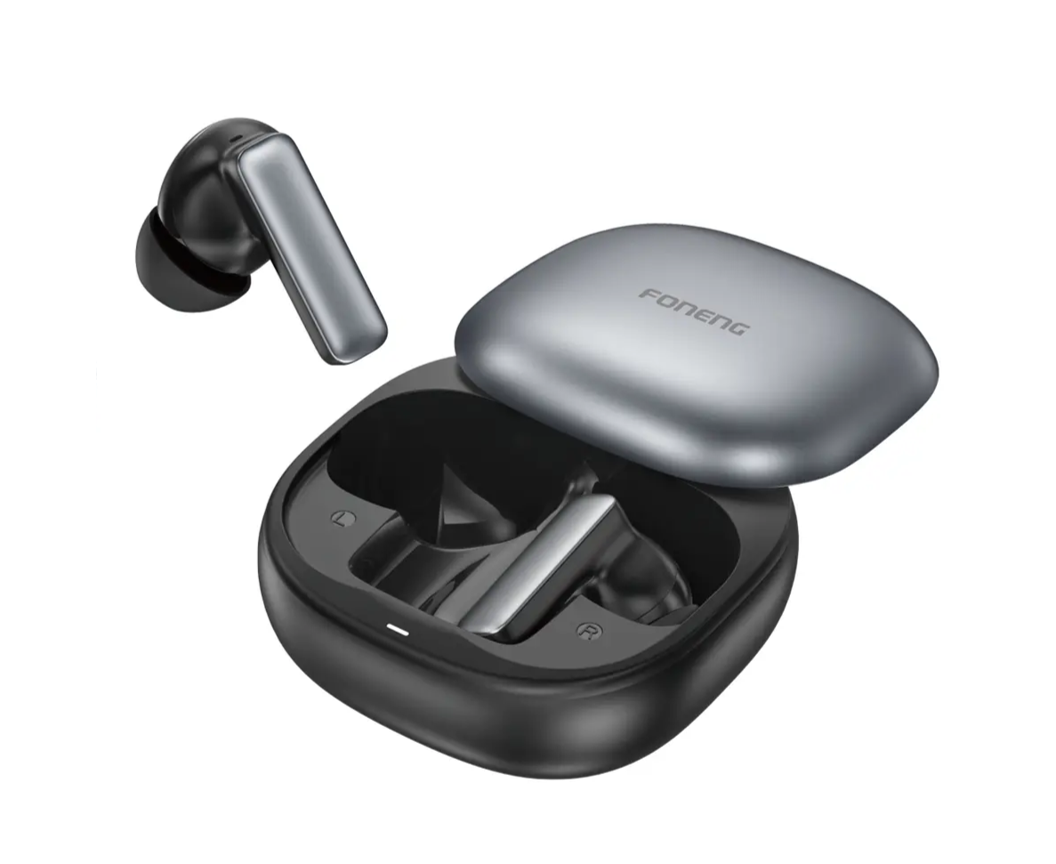 Беспроводные Bluetooth-наушники Foneng BL166 Sliding-Lid ANC+ENC Noise Canceling TWS (Gray)