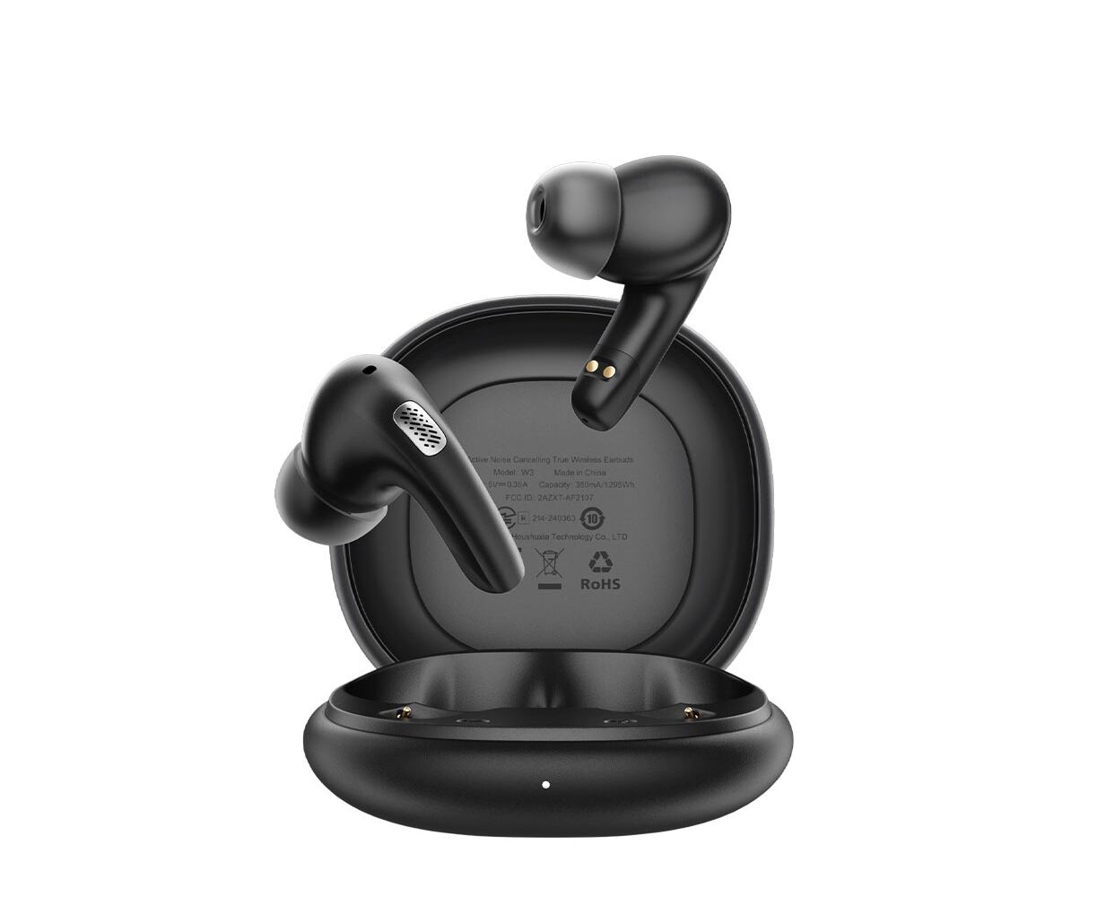 Наушники ACEFAST W3 active noise cancelling true wireless earbuds, Black