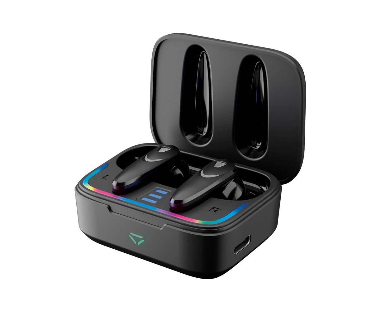 Беспроводные наушники с микрофоном Air Blade, TWS, BT 5.4, ANC, Gaming, 470 м Ач, черный, Deppa