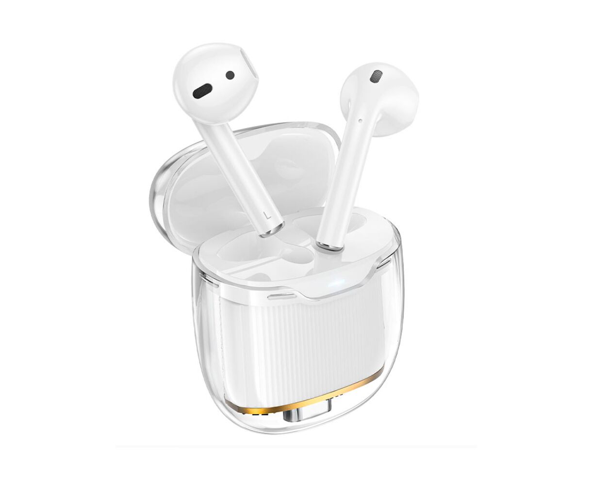 Наушники HOCO EW52 Lilly Bluetooth TWS серый светлый