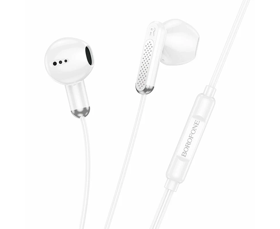 Наушники BOROFONE BM89 Surpass universal earphones with microphone (белый)