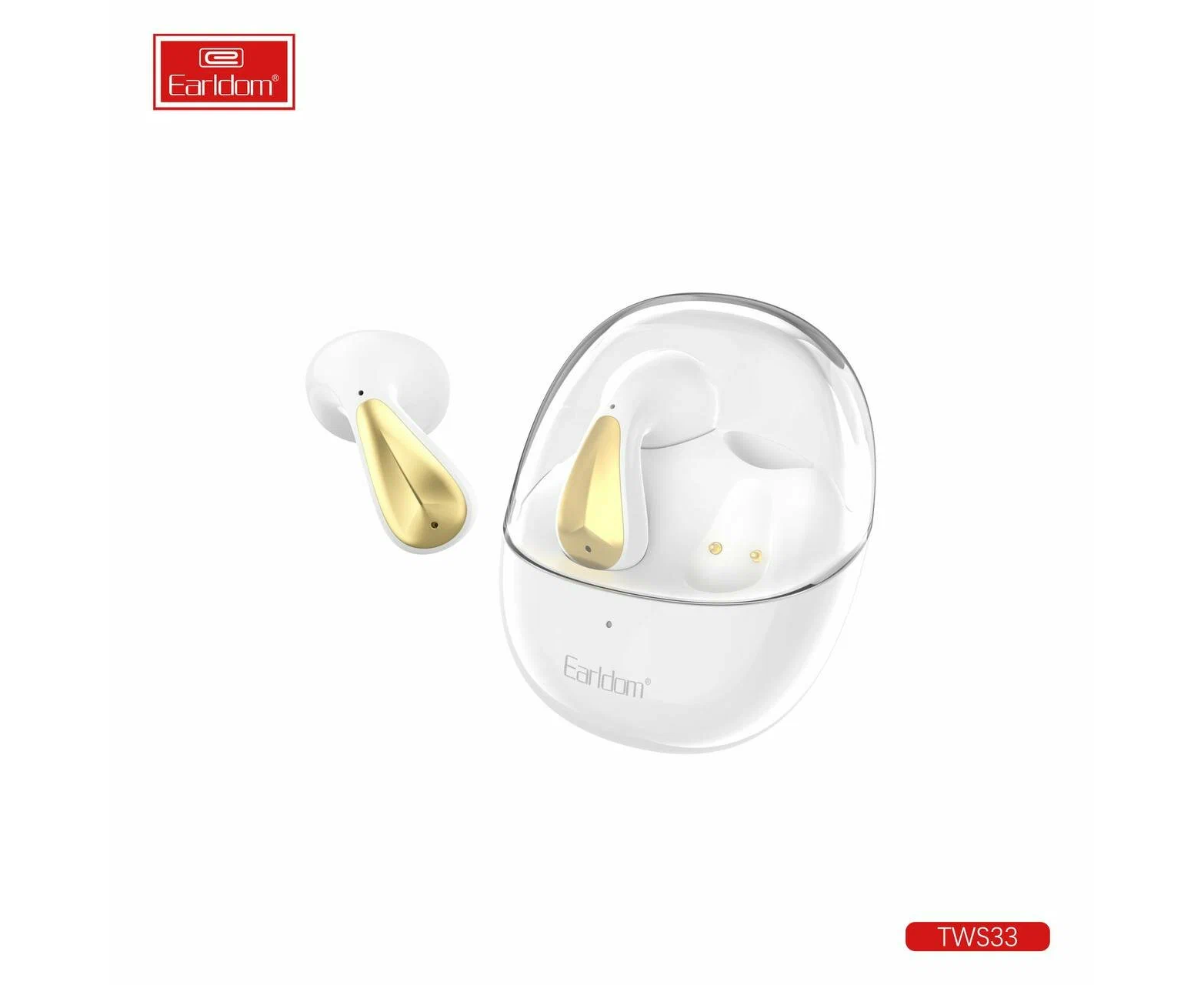 Наушники Earldom TWS33 airpods Bluetooth внутриканальные с микрофоном белый