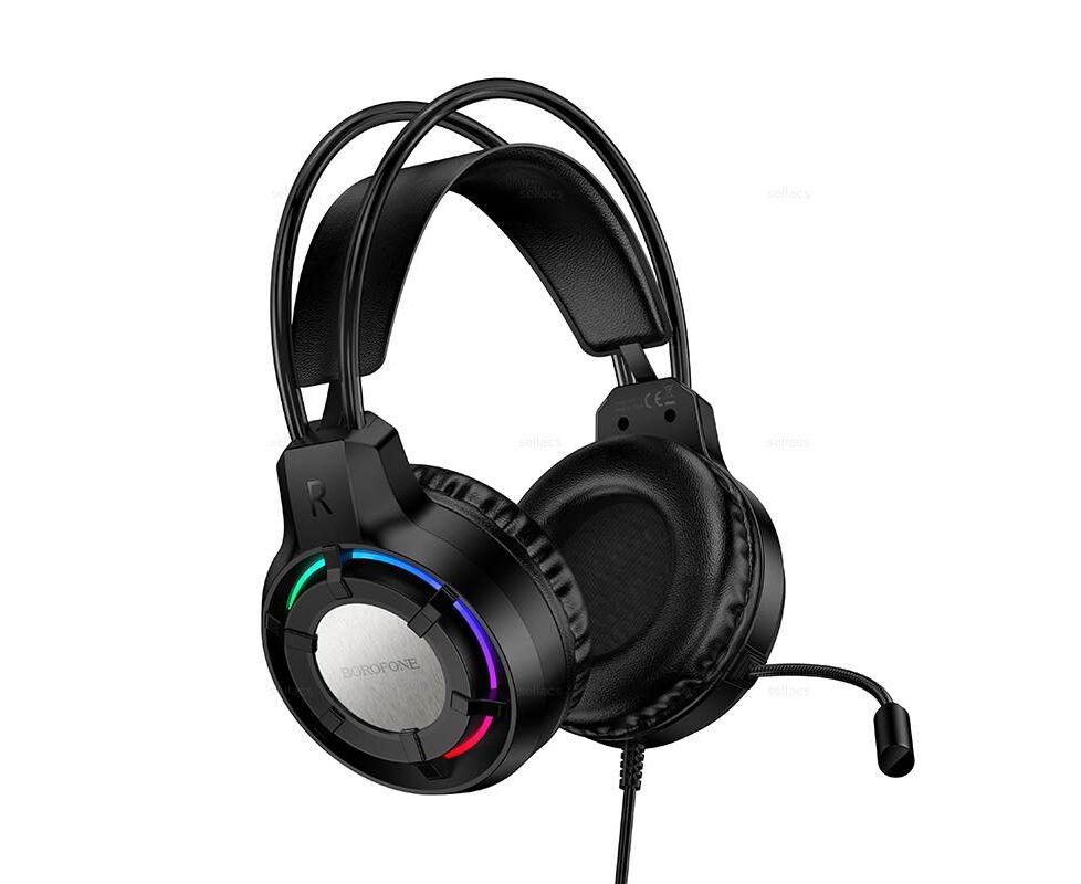 Наушники BOROFONE BO112 Wave gaming headphones (чёрный)