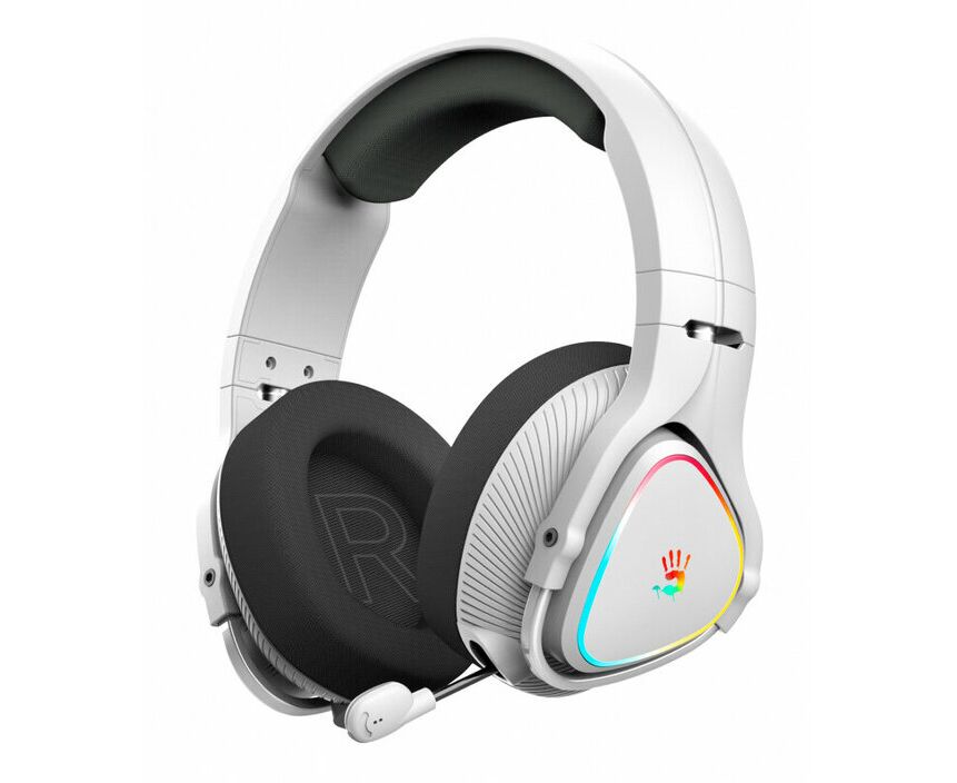 Наушники игровые с микрофоном A4 TECH Bloody MR710 1.5м мониторные BT/Radio оголовье (серый)
