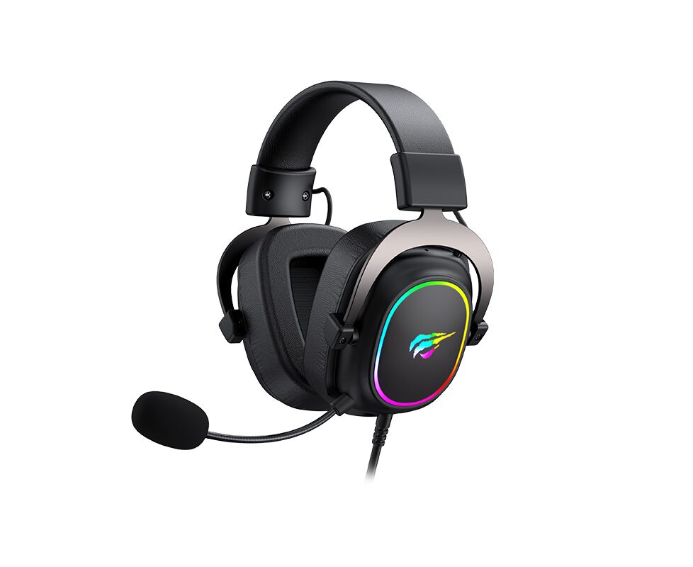 Проводные игровые USB наушники Havit H2002p с микрофоном,черный