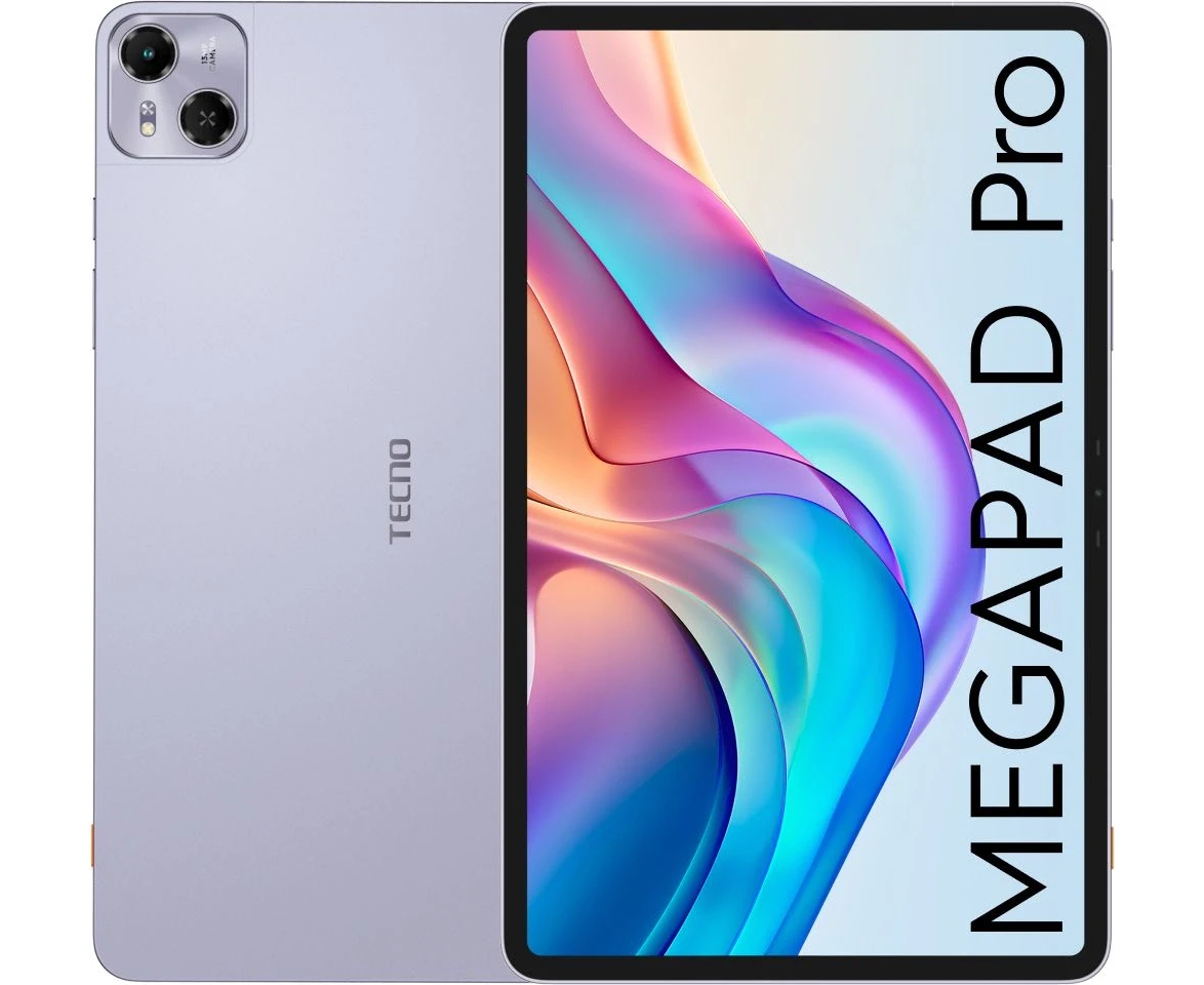 Планшет Tecno Mega Pad Pro T1201 G100 (2.2) 8 C 8/256 Gb 12" IPS 2000x1200 4 G Android 14 фиолетовый 13 Mpix 5 Mpix BT Wi Fi micro SD 1 Tb 10000m Ah