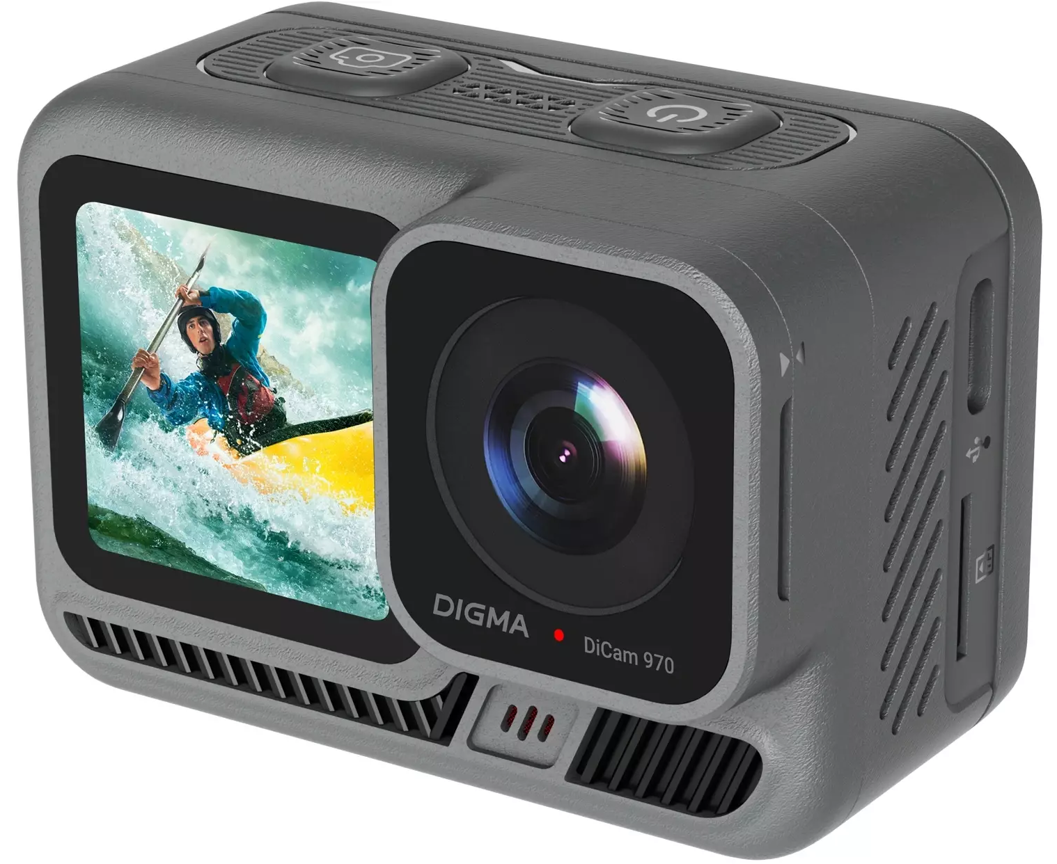 Экшн-камера Digma Di Cam 970 DC970 1x CMOS 12 Mpix черный