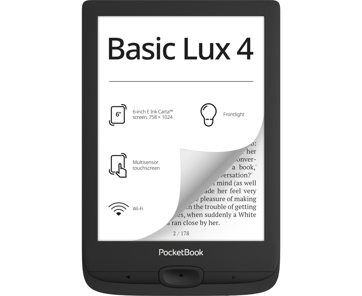 Электронная книга Pocket Book 618 Basic Lux (PB618-P-WW) черный