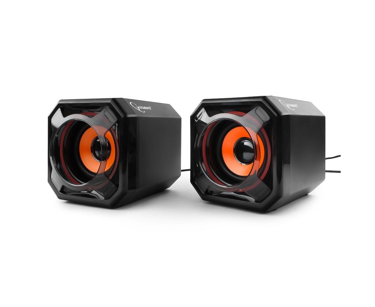 Gembird SPK-405, пассивные излучатели, черный, 5 Вт, регулятор громкости, USB-питание