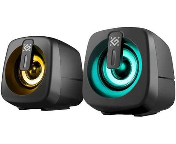 Акустическая система 2.0 DEFENDER J1 6 Вт, подсветка, питание от USB (65961)