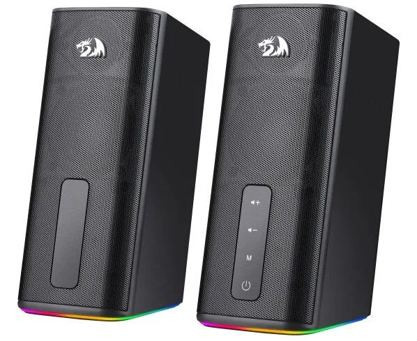 Акустическая система 2.0 Redragon Connie черный,20 Вт,RGB,AUX+BT 71987