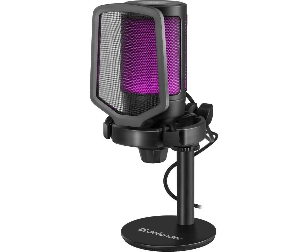 Микрофон DEFENDER Impulse GMC 600 (64660) USB RGB 1.7m