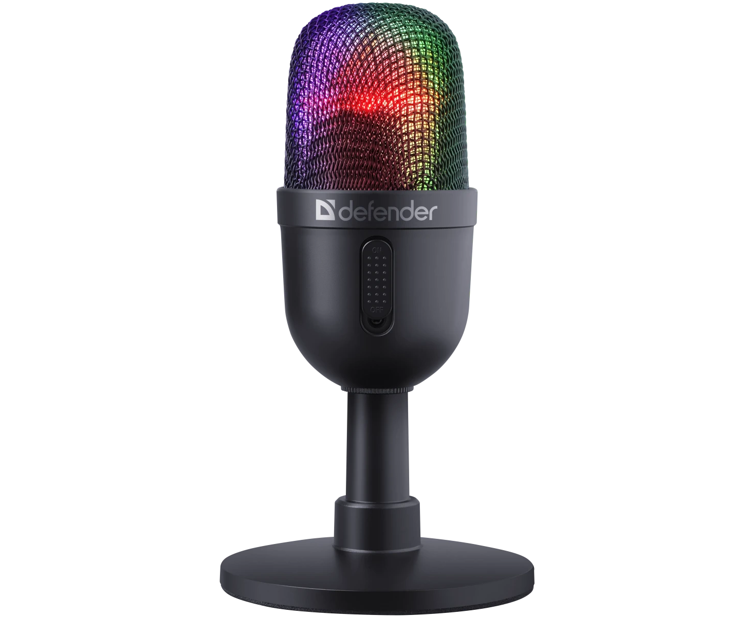 Микрофон DEFENDER Forte GMC 350 USB, RGB, провод 2 м 64635