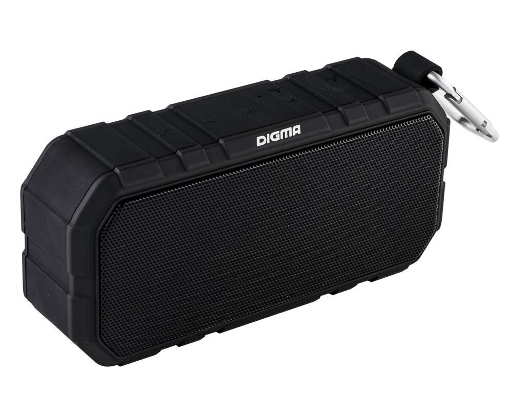 Колонка портативная Digma S-40 черный 10 W 1.0 BT 2000m Ah (SP4010 B)