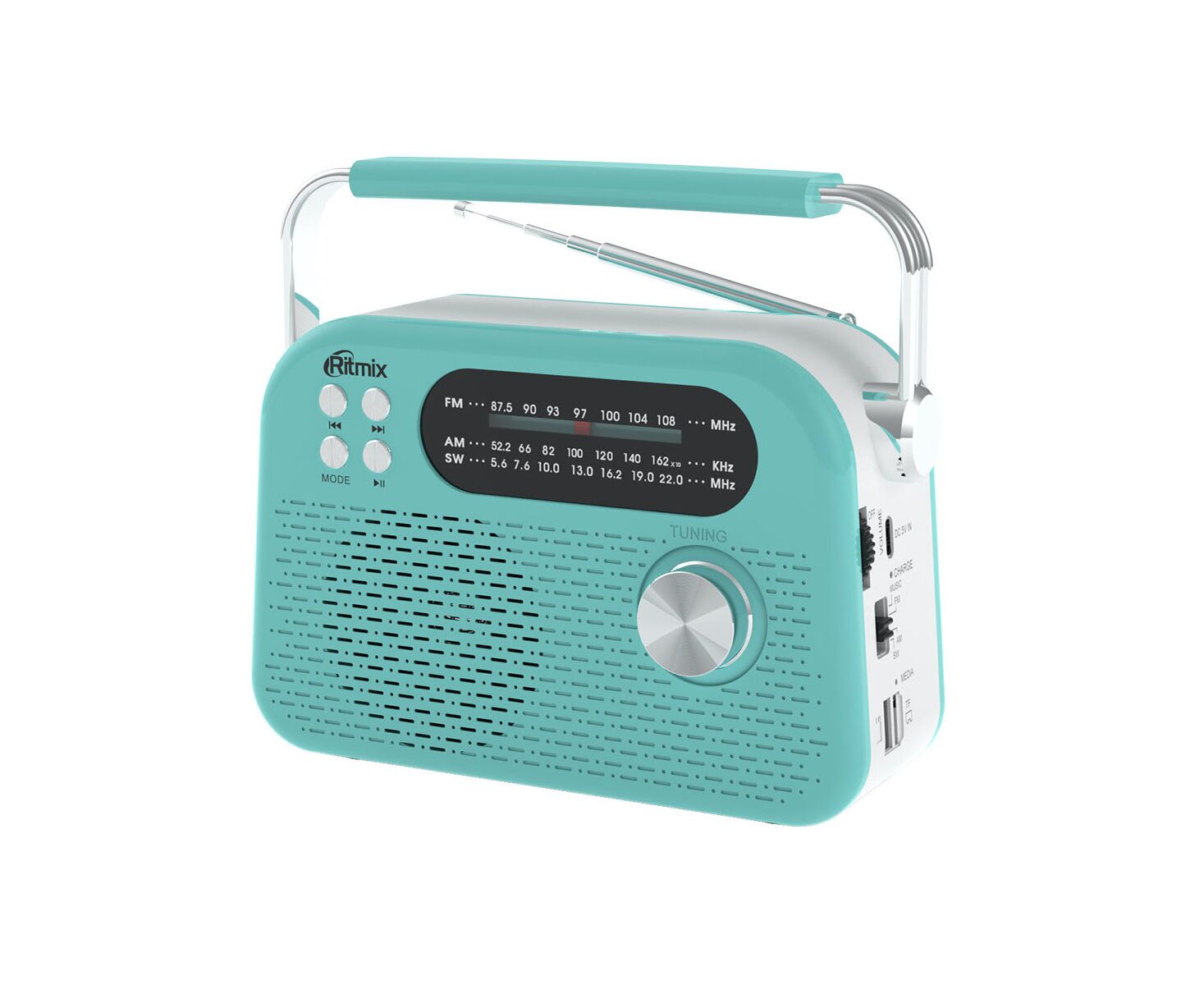 Радиоприёмник портативный RITMIX RPR-045 Azure
