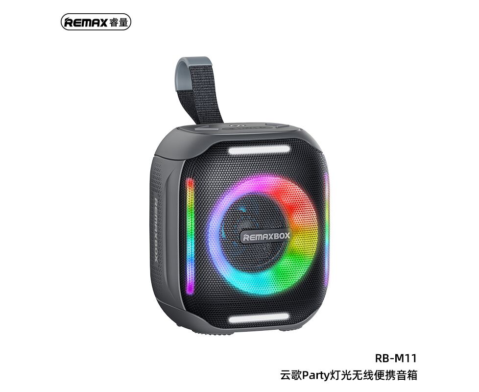 Портативная акустика REMAX Yumker Series 5 W Party Light Portable Wireless Speaker RB-M11 (черный)