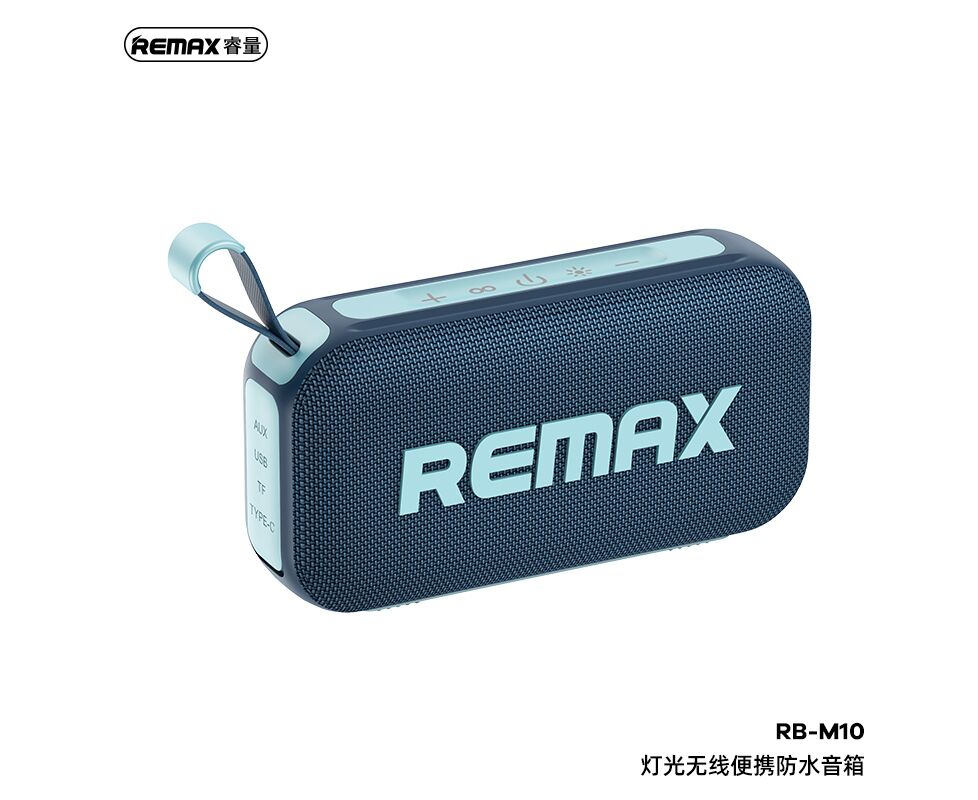 Портативная акустика REMAX Lighting 20 W Wireless Portable Waterproof Speaker RB-M10 (синий)