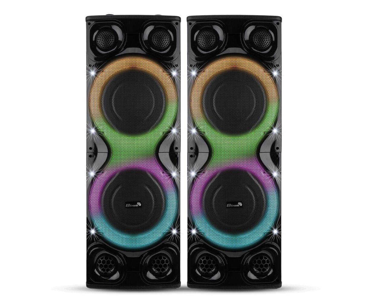 Портативная акустика ELTRONIC 30-68 CRAZY BOX 4000 динамик 4шт/12" комплект 2 колонки с TWS