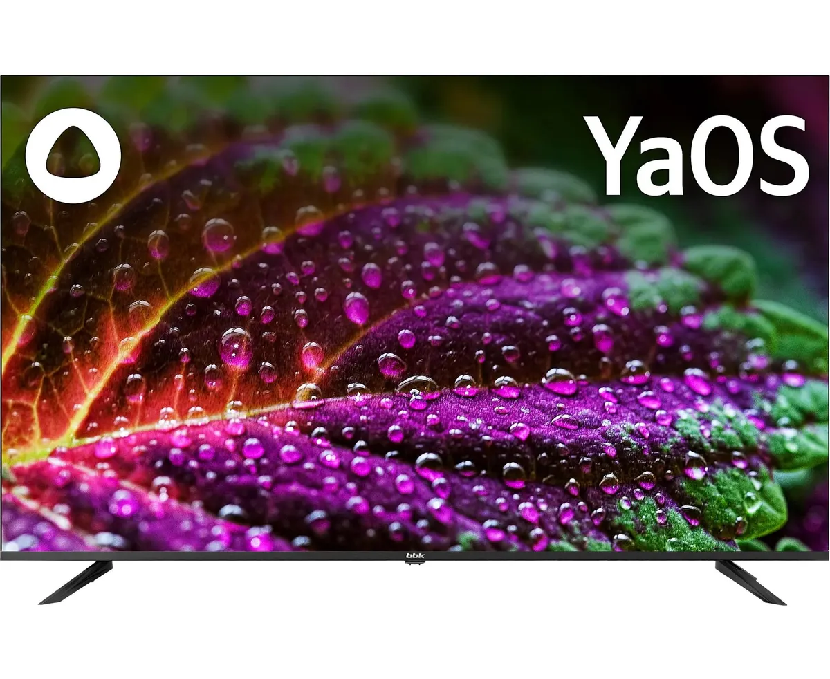 55" Телевизор BBK 55 LED-9232/UTS2 C (B) черный 3840x2160, 4 K Ultra HD, 60 Гц, Wi-Fi, Smart TV, Яндекс ТВ