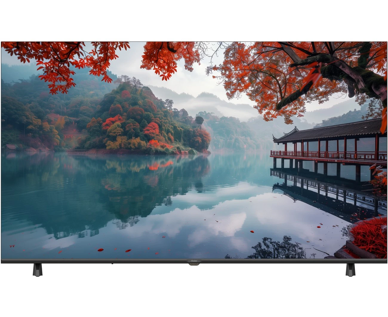 50" Телевизор Haier LED H1 черный 3840x2160, 4 K Ultra HD, 60 Гц, Wi-Fi, Smart TV, Android TV