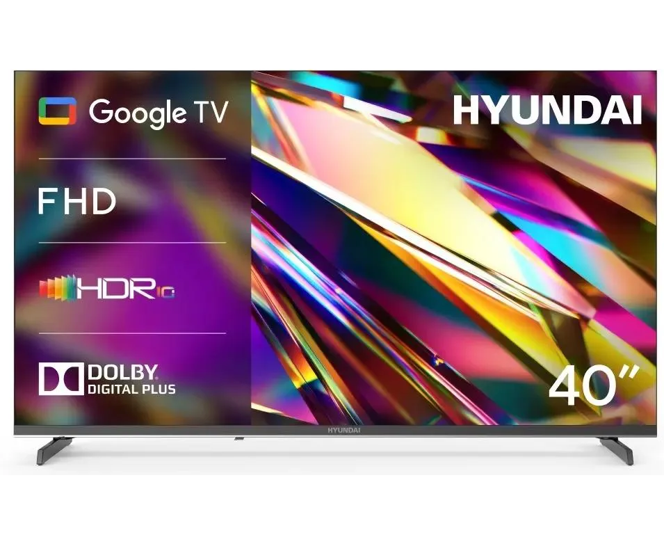 40" Телевизор Hyundai H-LED40 BS5011 черный 1920x1080, Full HD, 60 Гц, Wi-Fi, Smart TV, Google TV