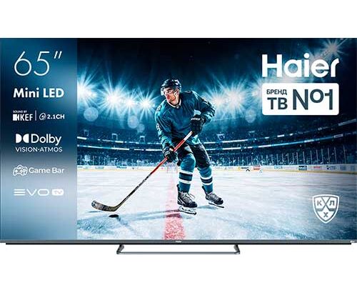 65" Телевизор Haier Mini LED M4 серебристый 3840x2160, 4 K Ultra HD, 60 Гц, Wi-Fi, Smart TV, Android TV
