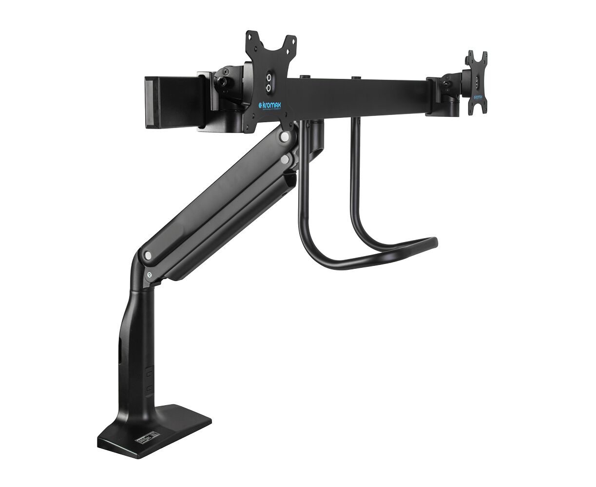 Кронштейн для мониторов Kromax Office-20 черный 17"-35" макс.10кг настольный поворот и наклон