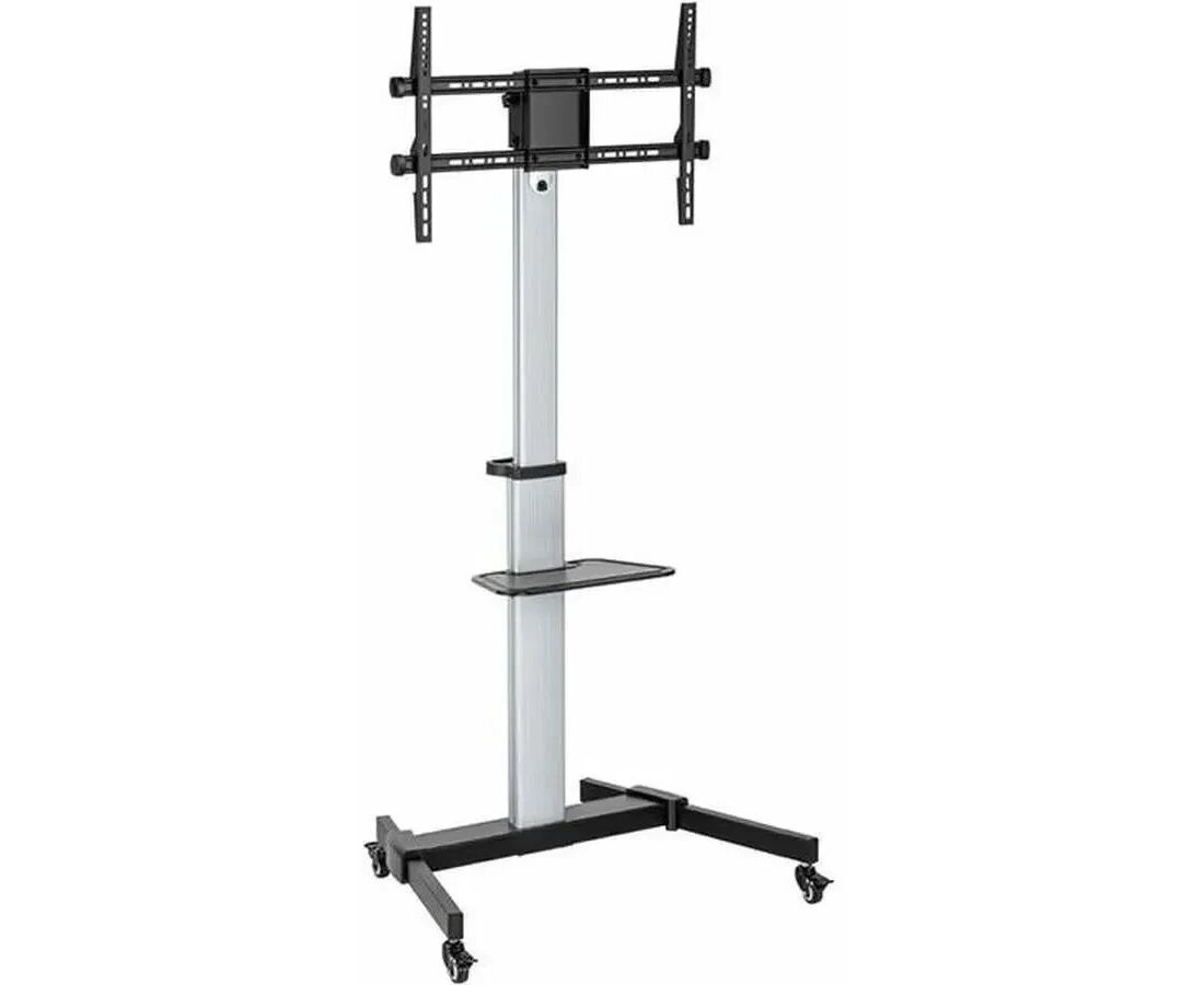 Подставка для телевизора Ultramounts UM307 B черный/белый 37"-86" макс.50кг напольный мобильный