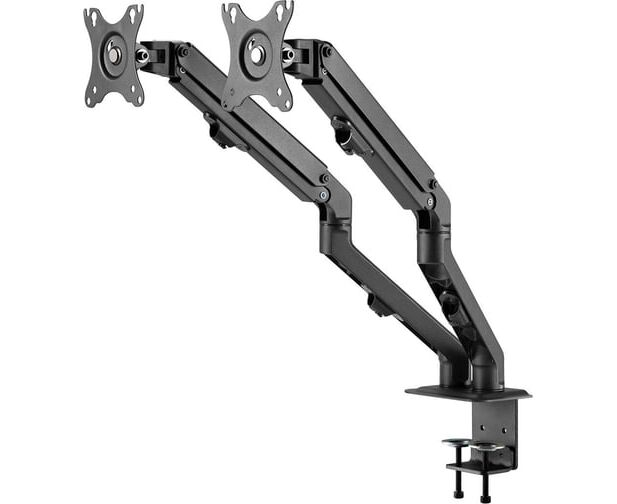 Кронштейн Sonnen Motion 455945 для двух мониторов настольный VESA 75х 75, 100х 100, 17"-27", до 14кг