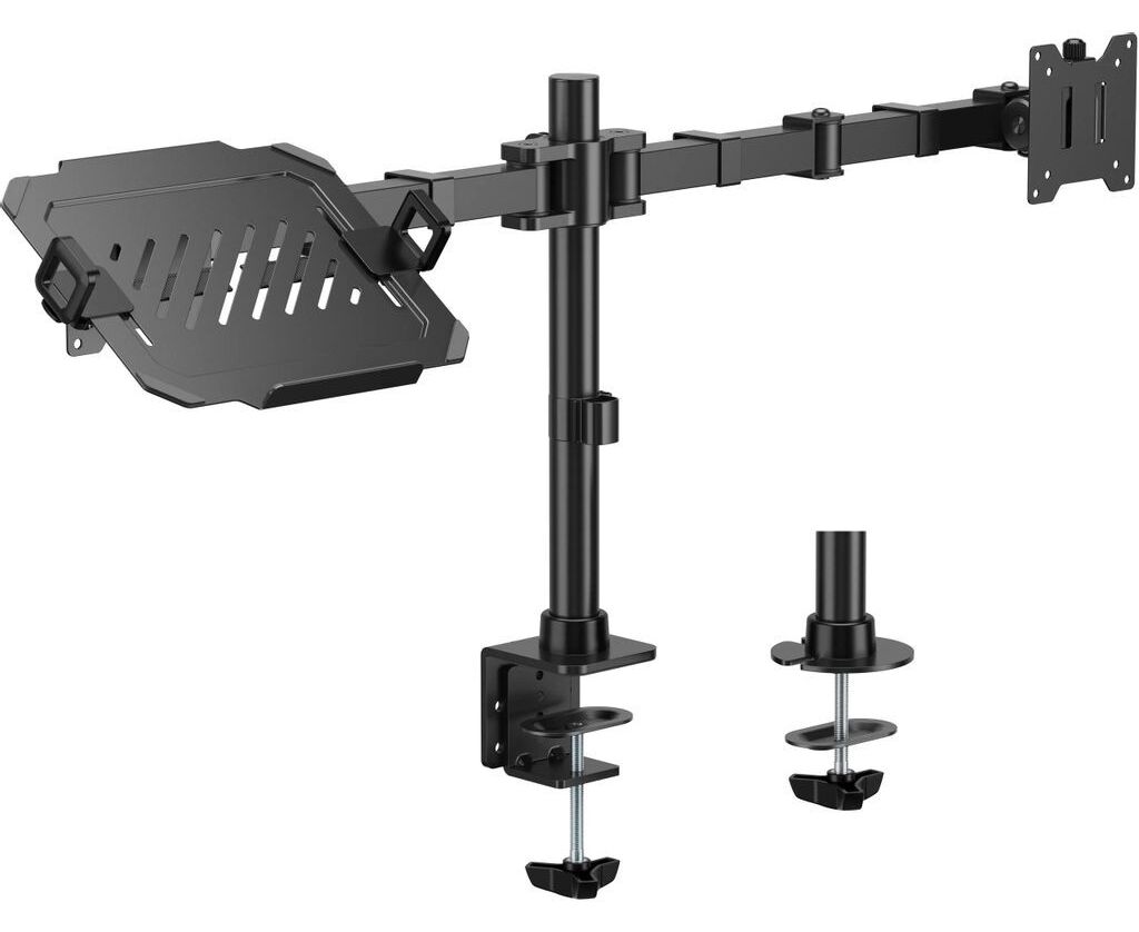 Кронштейн для монитора/ноутбука Cactus CS-VM-LH24-BL черный 17"-35" макс.20кг настольный поворот и наклон
