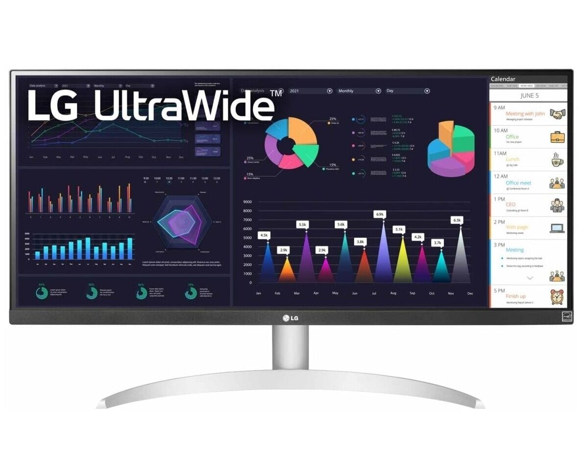Монитор LG 29 WQ600-W Black