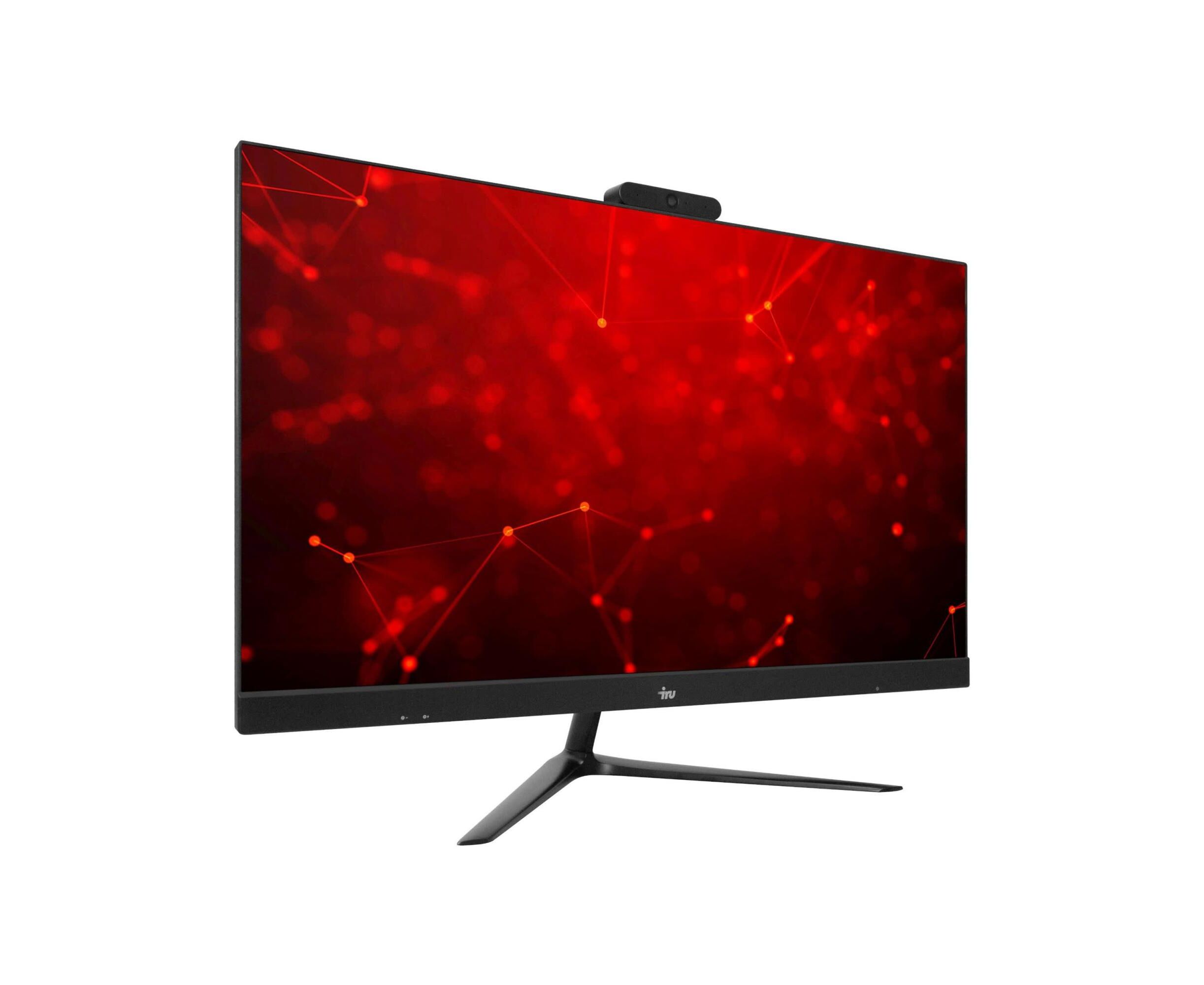 Моноблок IRU Агат P2315 (1623082) 23.8" Full HD i5 10400 (2.9) 8 Gb SSD240 Gb UHDG 630 Free DOS Gbit Eth 120 W клавиатура мышь Cam черный 1920x1080 (RUS)