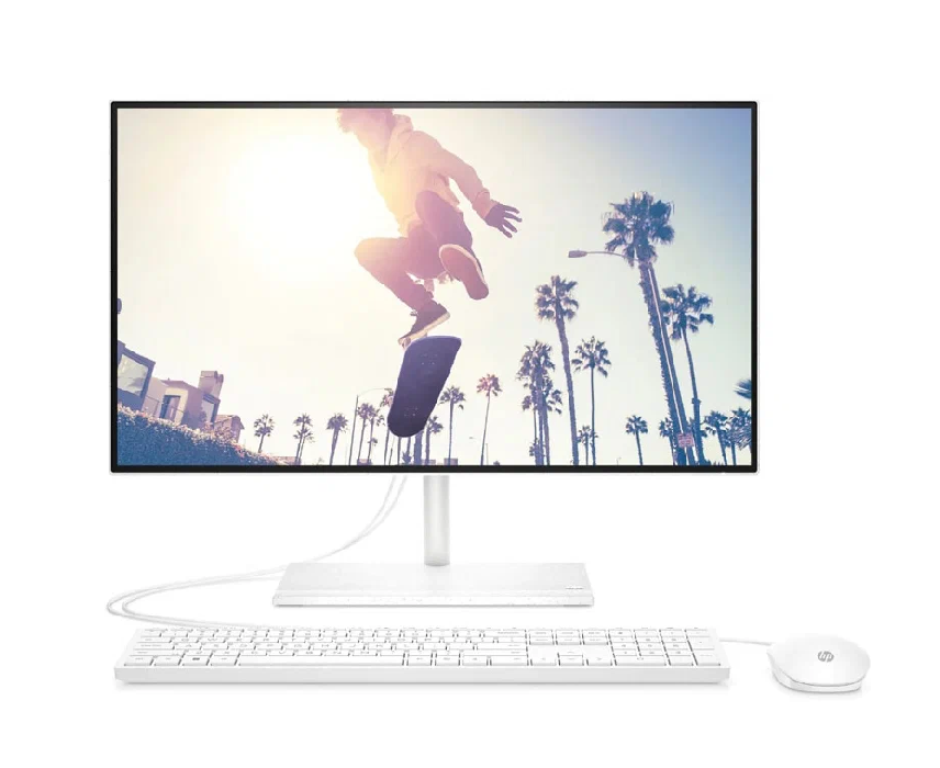 Моноблок HP 24-cb1010ny (6 P140 EA#B1 R) NT 23.8" FHD(1920x1080) i3-1215 U, 8 GB DDR4 3200 (1x8 GB), SSD 256 Gb, Intel Graphics, no DVD, kbd(eng)&mouse wired